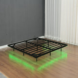 Floating Bed Frames With LED Lights