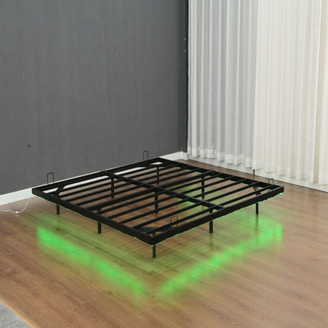 Floating Bed Frames With LED Lights HouseOfZazla
