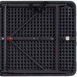 Flash Furniture Mills 4-Foot Height Adjustable Bi-Fold Dark Gray Plastic Folding Table with Carrying Handle Flash Furniture