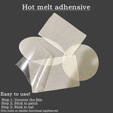 Zeloyaut 8pcs Sublimation Blanks hat/Cloth Patch for Heat Press, 100% Polyester, Custom Personalised Sublimation Photo Zeloyaut