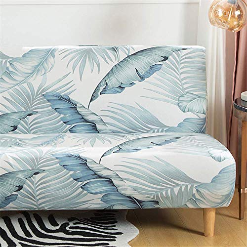 Beacon Pet Stretch Sofa Slipcover Armless Futon Cover Printed Fitted Furniture Protector Elastic Polyester Spandex Washable Armless Sofa Cover Folding Couch Shield Sofa Cover Beacon Pet