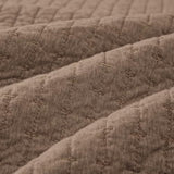 Wonderful 100% Cotton Jersey Knit Quilt - Stitch Heather Brown Mocha King Quilt with Two Pillow Shams - Soft & Breathable, All-Season Use, Hypoallergenic, Prewashed, Bedspread & Coverlet, 104"x94" Wonderful
