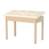 HEXANT Duet Piano Bech with Storage, Solid Wooden Keyboard Bench with PU Leather Padded Cushion for Musical Instrument, Keyboard, Vanity Stool HEXANT