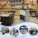 Kirmosal 13-Drawer Tool Chest with Wheels,2 in 1 Detachable Rolling Tool Chests with Drawers,Large Tool Box with Lock,Mobile Steel Tool Cabinet Storage for Warehouse,Garage-Grey&White Kirmosal