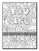 Positive Quotes: An Inspirational Coloring Book for Adults, Teens, and Kids with Positive Affirmations, Motivational Sayings, and More! (Inspirational Coloring Books) WoodArtSupply