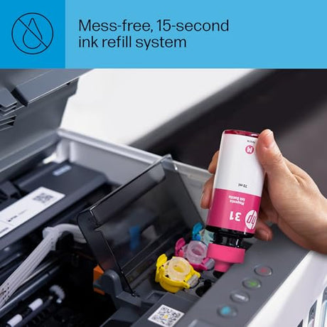 HP Smart -Tank 7301 Wireless All-in-One Cartridge-free Ink Printer, up to 2 years of ink included, mobile print, scan, copy, automatic document feeder (28B70A), Gray HP