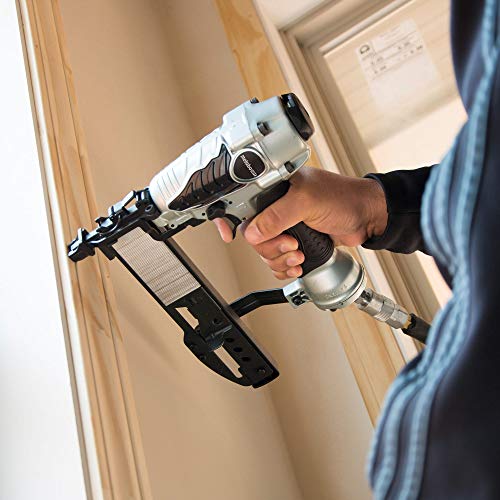 Metabo HPT Finish Stapler | Pro Preferred Brand of Pneumatic Nailers | 18 Gauge | 1/4-Inch Narrow Crown | Accepts 1/2-Inch to 1-1/2-Inch Staples | Ideal for Trim Work, Furniture & Cabinetry | N3804AB3 Metabo HPT