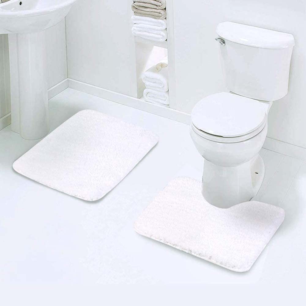 ZMvise Sublimation Blanks Bathroom Door Mats Polyester Heat Transfer Shower Mat Decoration Bath Rug Set of 1 ZMvise