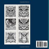 Owl Mandala Coloring Book | Stress Relief and Relaxation Coloring Pages for Adults with Intricate Owl & Mandala Designs Majosta