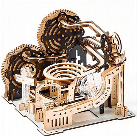 bennama 3D Wooden Puzzles Marble Run Set - Mechanical Model Kits with Motor, Brainteaser and Puzzle for Christmas/Birthday,Gifts for Adults and Teens bennama