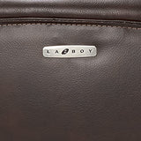 La-Z-Boy Bellamy Executive Office Chair with Memory Foam Cushions, Solid Wood Arms and Base, Waterfall Seat Edge, Bonded Leather, Brown La-Z-Boy