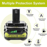 ARyee 3000mAh P102 18V Lithium Battery Replacement for 18Volt Ryobi Tools ONE+ P100 P103 P104 P105 P107 P108 P109 P190, 2 Pack ARyee