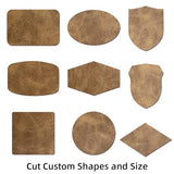 Leather/Leatherette Patches/Sheets for Laser Engraving Iron On with Heat Press Adhesive Backing,Blank Laserable Faux Leather,Engravable/Engraver Leather Material for Hat/Cap/Backpack(5 Large Pcs) TWIG