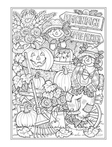 Creative Haven Autumn Harvest Coloring Book (Adult Coloring Books: Seasons)