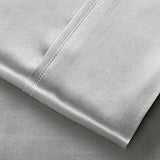 Lanest Housing Silk Satin Sheets, King Size Satin Bed Sheet Set with Deep Pockets, Cooling Soft and Hypoallergenic Satin Sheets King - Light Gray Lanest Housing