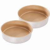 Nordic Ware 9" Round Non-stick Natural Aluminum Cake Pans (2 Pack), Metallic Nordic Ware