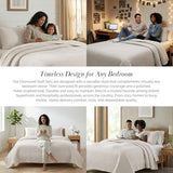 Southshore Fine Living, Inc. King Quilt Bedding Set, Quilted Comforter, Coverlet Bed Spread for California Kings, Luxury Bedding King Quilt Set, Lightweight Quilted Bedspread w/Shams, Natural Beige Southshore Fine Living, Inc.