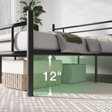 Novilla Full Size Bed Frame with Headboard and Footboard, 14 Inch Metal Platform Bed Frame, Under Bed Storage, Strong Metal Slats Support, Mattress Foundation No Box Spring Needed Novilla