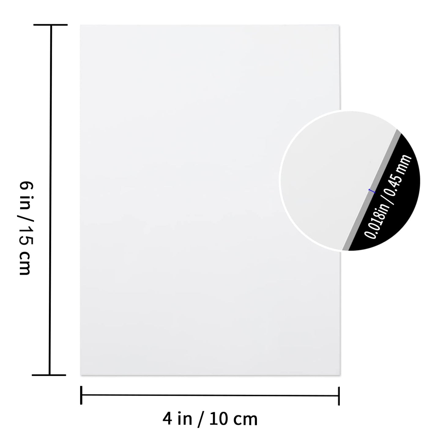 20 Pcs Sublimation Metal Photo Blanks 4"X6" X0.45mm Aluminum Photo Sign Blank Photo Metal Wall Sublimation Poster Frame Blanks (White)