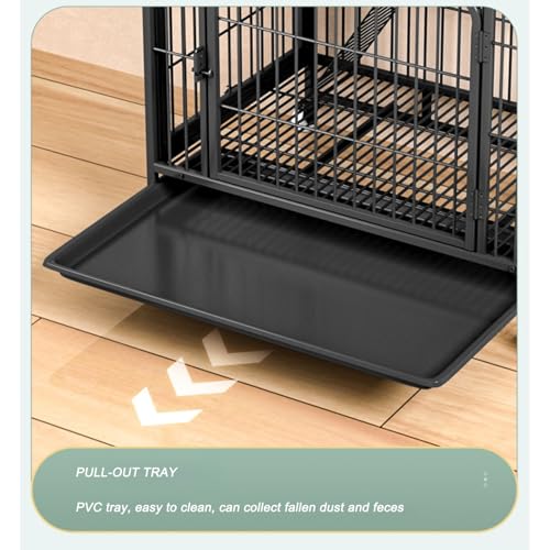 Catio Outdoor Cat Enclosure, Large Catio for Cats Indoor Outdoor Enclosure on Wheels, Cat Home Enclosure with Removing Tray, DIY Kennels Crate Large Exercise Place Ideal for 1-3 Cats(White,78*55*137cm HARELA