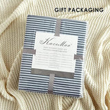 Twin Sheets Set, Grey Striped Bed Sheets Set 3PC - Soft Cooling 1800 Thread Count Printed Sheet, 8 - 17" Deep Pocket Breathes Better, Hypoallergenic Wrinkle Machine Washable Patterned Single Bedding KACEMOO