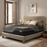 CH CHARME HOUSE 14 Inch Full Mattress, Bamboo-Charcoal Memory Foam Mattress, Cooling & Pressure Relief, Bed in a Box, Foam Made in USA & CertiPUR-US Certified, 54'x75'x14', Black CH CHARME HOUSE