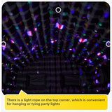 EROMMY 20x16.5x12 FT Large Black Inflatable Nightclub, Blow Up Party Tent Portable with 950W Blower, Disco Night Club Tent for Adult Birthday Party Business Rental EROMMY