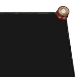 Joveco Storage Ottoman Rectangular Tufted Upholstered Ottomans with Rivet, Footrest Footstool Seat with Wood Legs for Living Room Bedroom (Black Green) Joveco