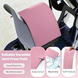 DNSGOOR 4" x 8"Heat Press Mat Silicone with Heat Resistant Tape Scrapers,0.12 Inch Thick Washable Double Sided Heat Press Pad for Vinyl Ironing Insulation Transfer Crafting Sublimation Projects DNSGOOR