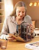 Revell Book Nook Kit Harry Potter - Diagon Alley Miniature DIY Kit 9" Booknook 3D Wooden Puzzle with LED Light Bookshelf Décor Gift for Adults Women Men