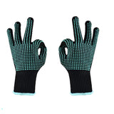 IYASA Heat Resistant Gloves for Hair Styling, Curling Iron Gloves, Heat Protectant Gloves for Hair Styling, Heat Gloves, Blue IYASA