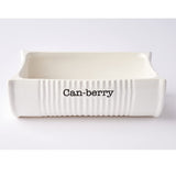 Mud Pie Can-Berry Ceramic Cranberry Serving Dish and Spatula Set Mud Pie