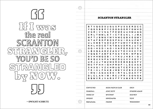 The Office Word Search, Quips, Quotes & Coloring Book (Coloring Book & Word Search) WoodArtSupply