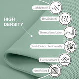 DECOLAB Standing Room Divider, Space Privacy Partition, Portable Wall Panel for Studio Apartment, Office, Home, Classroom, Scratch Resistance, 29"x65", Aqua DECOLAB
