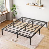 SunnyFurn Full Size Bed Frame,14 Inch Full Metal Platform Bed Frames, Heavy Duty Steel Slat, No Box Spring Needed, Mattress Foundation, Easy Assembly, No Noise and No Shaking SunnyFurn