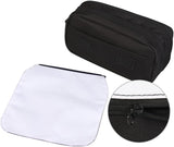 SCCFMM 10Pcs Sublimation Blank Makeup Bag,Women Removable Sublimation Bags with Zipper Cosmetic Bag Sublimation Makeup Bags Bulk Travel Toiletry Bag DIY Logo Heat Transfer Print (Red) SCCFMM