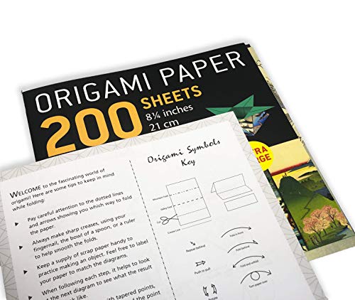 Origami Paper 200 sheets Japanese Woodblock Prints 8 1/4": Extra Large Tuttle Origami Paper: Double Sided Origami Sheets Printed with 12 Different Prints (Instructions for 6 Projects Included) Tuttle Publishing