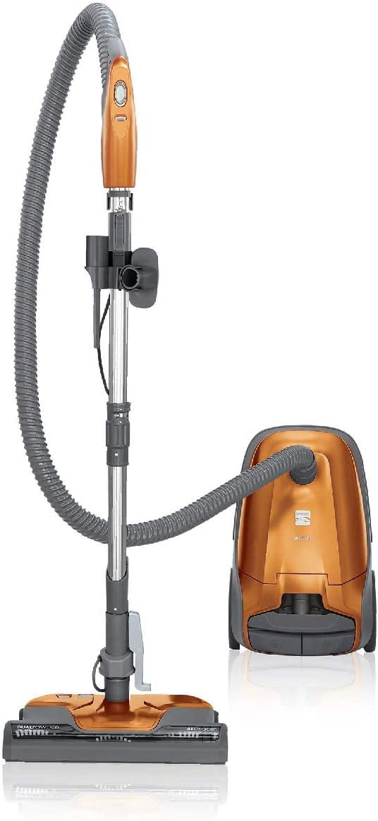Kenmore 81214 200 Series Pet Friendly Lightweight Bagged Canister Vacuum with HEPA, 2 Motor System, and 3 Cleaning Tools-Orange Kenmore