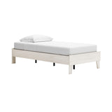 Signature Design by Ashley Socalle Casual Farmhouse Platform Bed Frame, Twin, Natural Beige Signature Design by Ashley