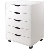 Winsome 10519 Halifax 5-Drawer Composite Wood Cabinet, White Winsome