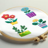 HTVRONT Sparkling Bead Embroidery Kit for Beginners- 3 Sets Complete Embroidery Kits with Step by Step Stitch Video & Instruction, Starter Embroidery Kit with 11 Stitches for Gifts for Woman