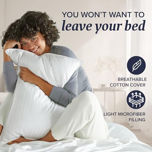 Beckham Hotel Collection Bed Pillows King Size Set of 2 - Down Alternative Pillow for Back, Stomach or Side Sleepers Beckham Hotel Collection