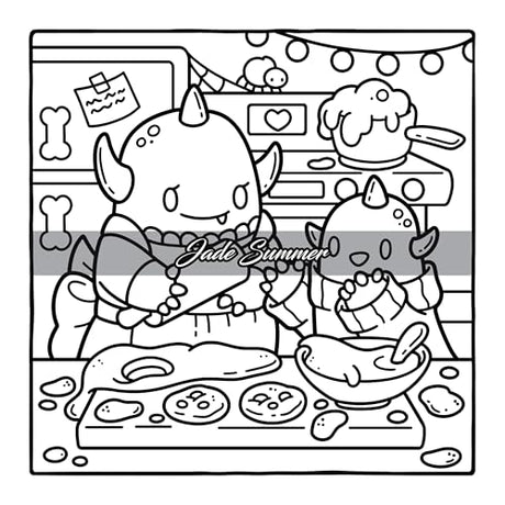 Spooky Christmas: Cute Coloring Book for Adults and Teens with Adorable Characters and Cozy Holiday Scenes for Relaxation (Comfy and Cozy Coloring Books) WoodArtSupply