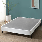 ZINUS 7.5 Inch Box Spring with Cover, No Assembly Mattress Foundation, Sturdy Metal Structure, Full, White Zinus