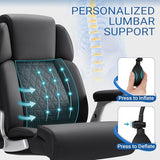 Furmax Heavy Duty Office Chair 500lbs, Big and Tall Gaming Chair with Adjustable Lumbar Support, Ergonomic High Back Computer Chair with Thick Padded Extra Wide Seat for Long Hours Working & Studying Furmax