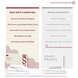 Mayfair Linen 100% Egyptian Cotton Sheets Full Size Set of 2 - Luxury High Thread Count Egyptian Cotton Full Sheets Set (8 PC, White), 16" Deep Pocket, Silky Soft, Cooling, Sateen Weave Bedding Mayfair Linen