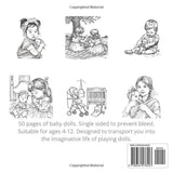 The Incredible Coloring Book Baby Dolls: 50 single sided pages of baby doll pictures (The Incredible Coloring Book Series) WoodArtSupply