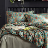 Ikawaapurry Comforter Set for Queen Size Bed Farmhouse Boho Bedding Sets Fluffy Lightweight Flowers Plants All Season 3 Pcs Comforter with 2 Pillow Shames Ikawaapurry