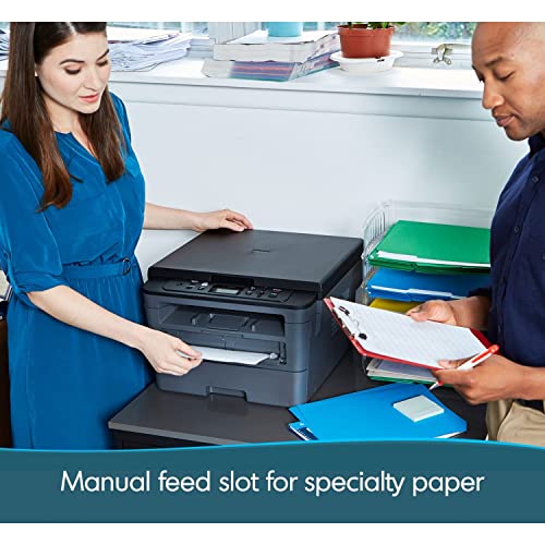 Brother Compact Monochrome Laser Printer, HLL2390DW, Convenient Flatbed Copy & Scan, Wireless Printing, Duplex Two-Sided Printing, Amazon Dash Replenishment Enabled,Black/Grey Brother