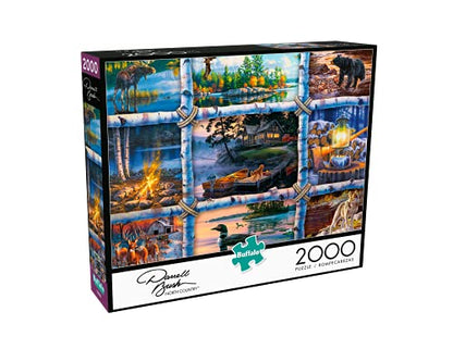 Buffalo Games - Darrell Bush - North Country - 2000 Piece Jigsaw Puzzle for Adults Challenging Puzzle Perfect for Game Nights - 2000 Piece Finished Size is 38.50 x 26.50 - WoodArtSupply